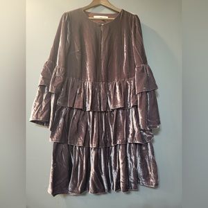 Banana Republic Purple Long Sleeve Dress